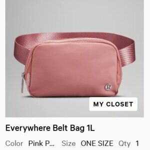 LULULEMON PINK PASTEL Everywhere Belt Bag 1L